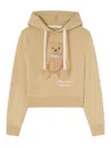 Palm Angels Sudadera Bear In Mind Con Capucha In Beige