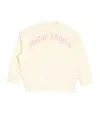 Palm Angels Logo Fleece In Pink