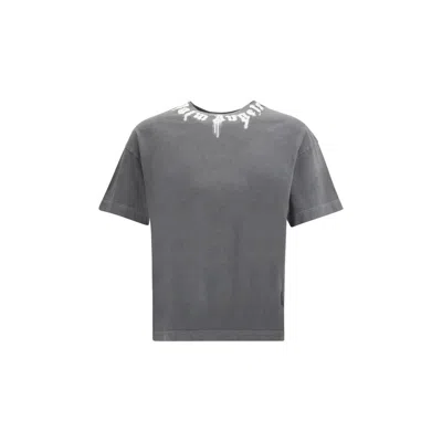 Palm Angels Cotton T-shirt In Gray