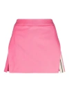 Palm Angels Stripe-detail A-line Miniskirt In Pink