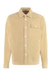 Palm Angels Corduroy Tape Overshirt With Contrasting Bands