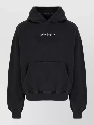 Palm Angels Palm Ski Club Print Sweatshirt In Black