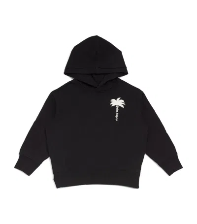 Palm Angels Kids' Cotton Palm Tree Hoodie (4-12+ Years) In Black