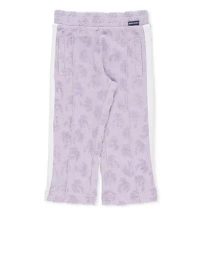 Palm Angels Babies' Cotton Pants In Purple