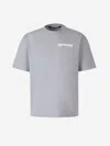 Palm Angels Man T-shirt Light Grey Size M Cotton, Polyester