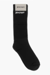 Palm Angels Ribbed Stretch Cotton Blend Socks