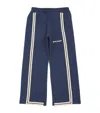 Palm Angels Cotton Striped Logo Sweatpants (4-12+ Years) In Blue