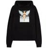 Palm Angels Crystal Pin-up Graphic Hoodie