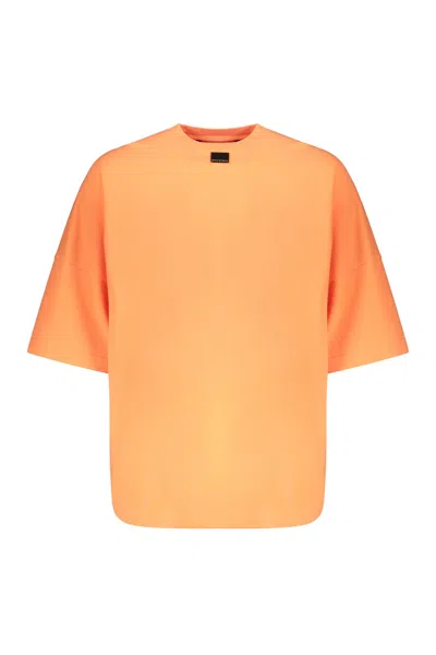 Palm Angels Cotton T-shirt In Orange