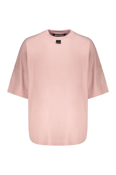 Palm Angels Cotton T-shirt In Pink