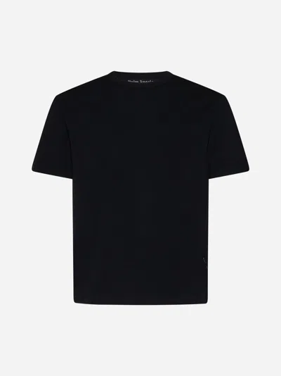 Palm Angels Cotton T-shirt Tripack In Nero