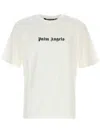 Palm Angels White Short-sleeved T-shirt With Monogram Pa Embroidery