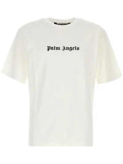 PALM ANGELS COTTON T-SHIRT WITH LOGO