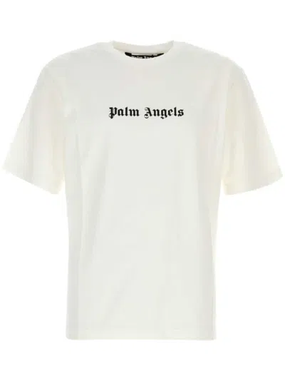 PALM ANGELS PALM ANGELS COTTON T-SHIRT WITH LOGO