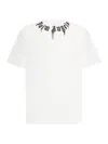 Palm Angels Cotton T-shirt With Print In White
