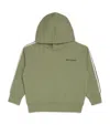 Palm Angels Cotton Track Hoodie In Green