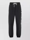 Palm Angels Cotton Track-pants Logo Detail In Black