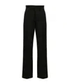 Palm Angels Cotton Trousers In Black