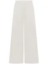 Palm Angels Gb Label Cuffed Trousers In White