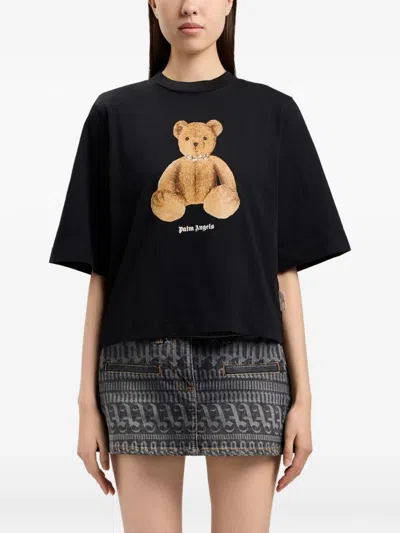 Palm Angels Cotton T-shirt In Black
