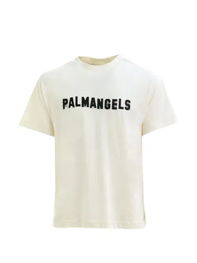 Palm Angels Off-white Palm Hills Regular T-shirt In Neutral
