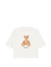 Palm Angels White Graphic Crew Neck T-shirt In White