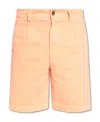 Palm Angels Cotton-twill Bermuda Shorts In Nude