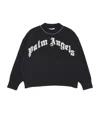 Palm Angels Curved Logo Long-sleeve Jumper In Black
