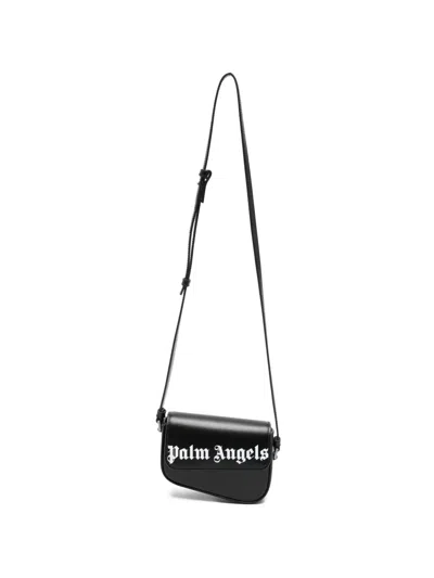 Palm Angels Crash Logo-detail Mini Bag In Black