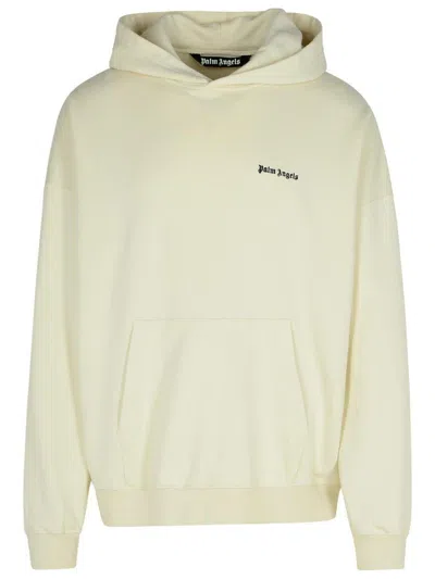 Palm Angels Cream Cotton Sweatshirt