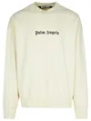 Palm Angels Classic Logo Sweater In Neutral