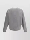 Palm Angels Crew Neck Logo Sweater Long Sleeves In Gray