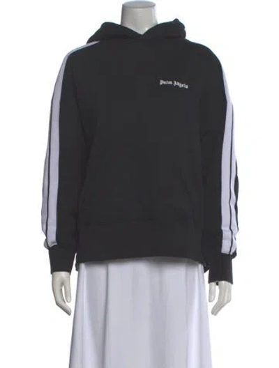 Pre-owned Palm Angels Crew Neck Long Sleeve Hoodie In Gray