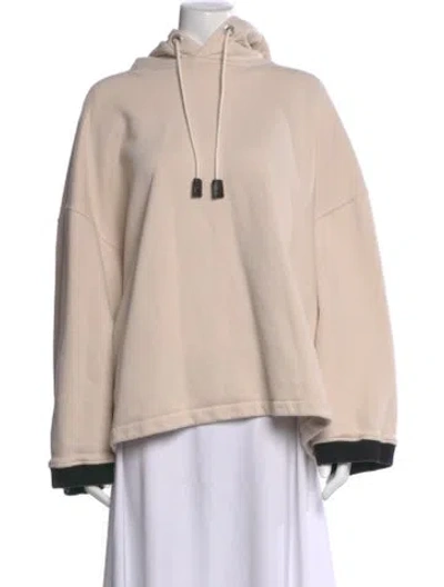Pre-owned Palm Angels Crew Neck Long Sleeve Hoodie In Neutral