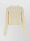 PALM ANGELS CREW-NECK RIBBED KNIT SWEATER