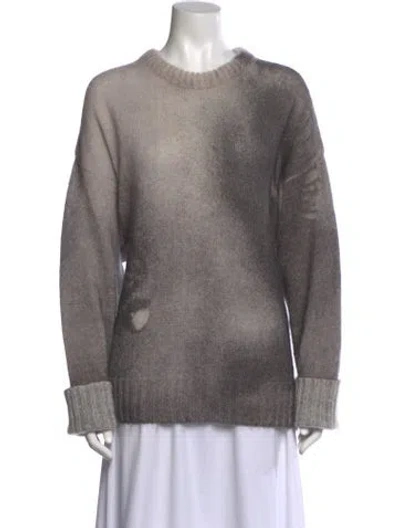 Pre-owned Palm Angels Crew Neck Sweater In Gray