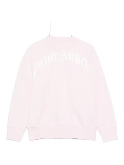 Palm Angels Crew-neck Sweatshirt In Pink