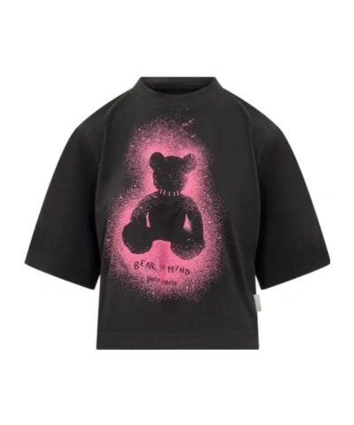 Palm Angels Crew Neck Graphic Print Relaxed Fit T-shirt In Black
