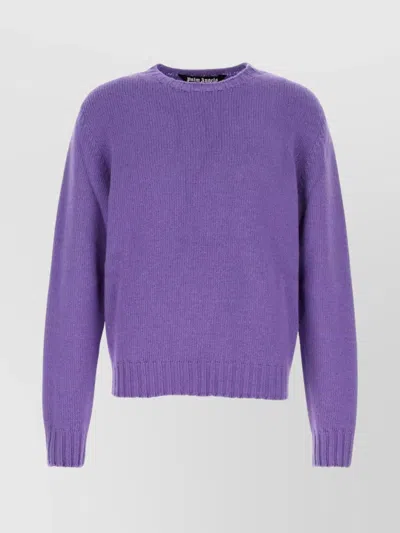 PALM ANGELS CREW NECK WOOL BLEND SWEATER