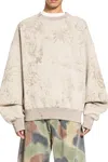 Palm Angels Pencil All Over Sweatshirt In Beige