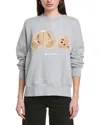 Palm Angels Crewneck Pullover In Gray