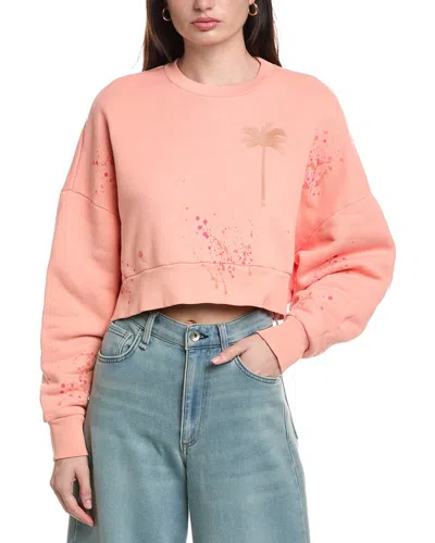 Palm Angels Crewneck Sweater In Pink