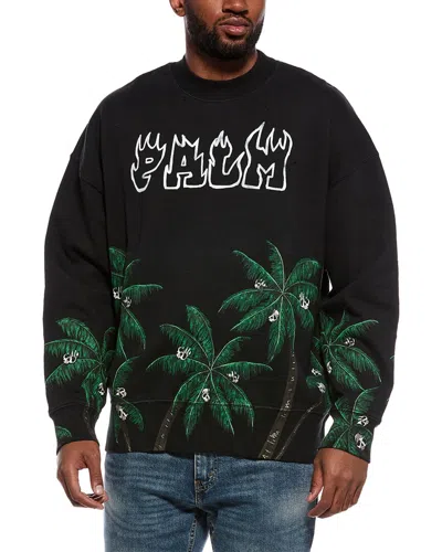 Palm Angels Crewneck Sweatshirt In Black
