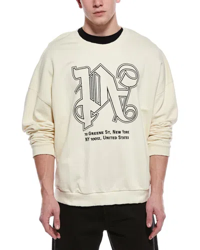Palm Angels Crewneck Sweatshirt In Neutral