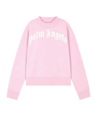 Palm Angels Crewneck Sweatshirt In Pink