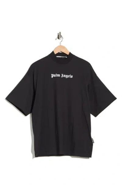 Palm Angels Crewneck T-shirt In Black