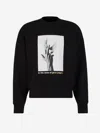 Palm Angels Sweatshirt Mit Foto-print In Negre