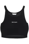 Palm Angels Black Cotton Cropped Top