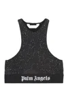PALM ANGELS PALM ANGELS CROP-TOP WITH LOGO