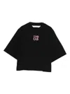 Palm Angels Logo-detail T-shirt In Black